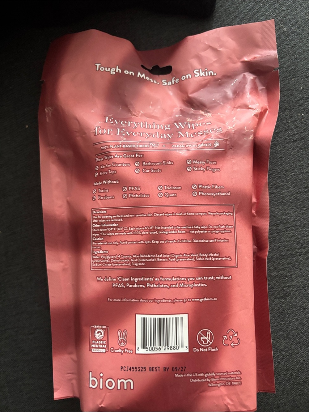 bloom Peppermint All-Purpose Wipes — Pink - Picture 2 of 2